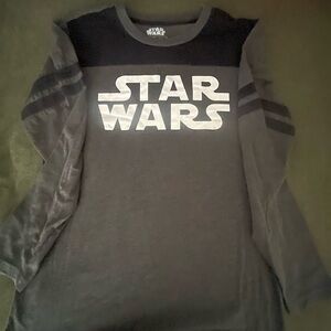 Star Wars Black and Gray Long Sleeve Tee
